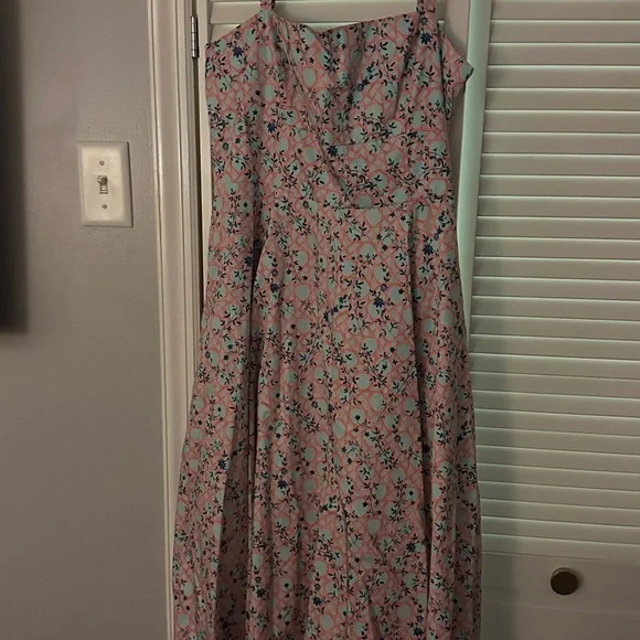 Hill House Margot Dress Pink Basketweave Large - Picture 6 of 11